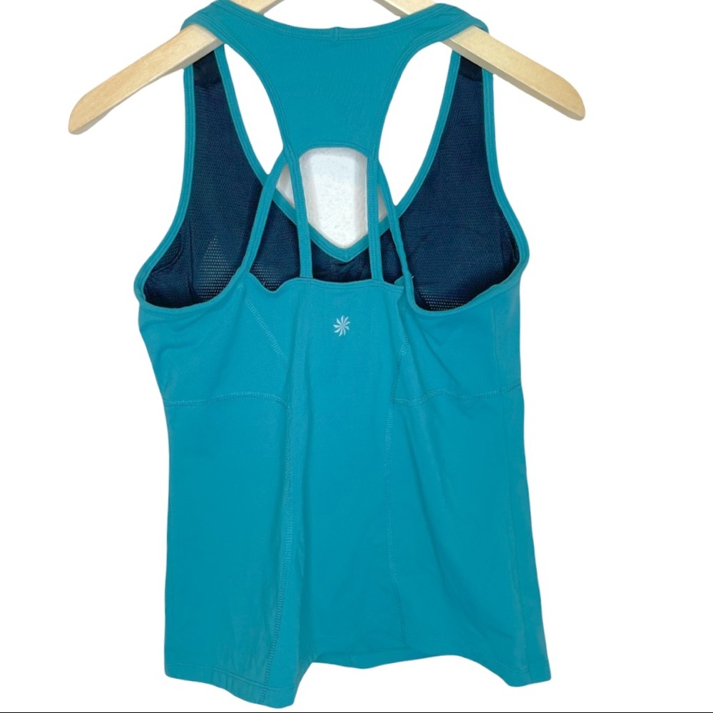 Athleta Teal Racerback Tank Top